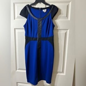 ECI Blue and Black Dress Size 12